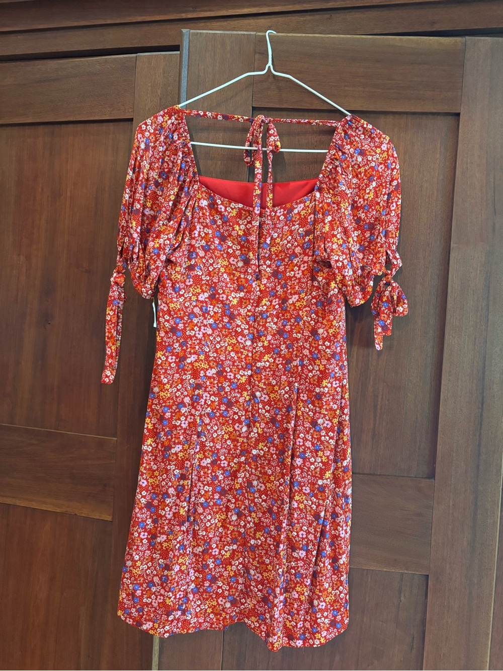Altar'd State Red Floral Mini Dress